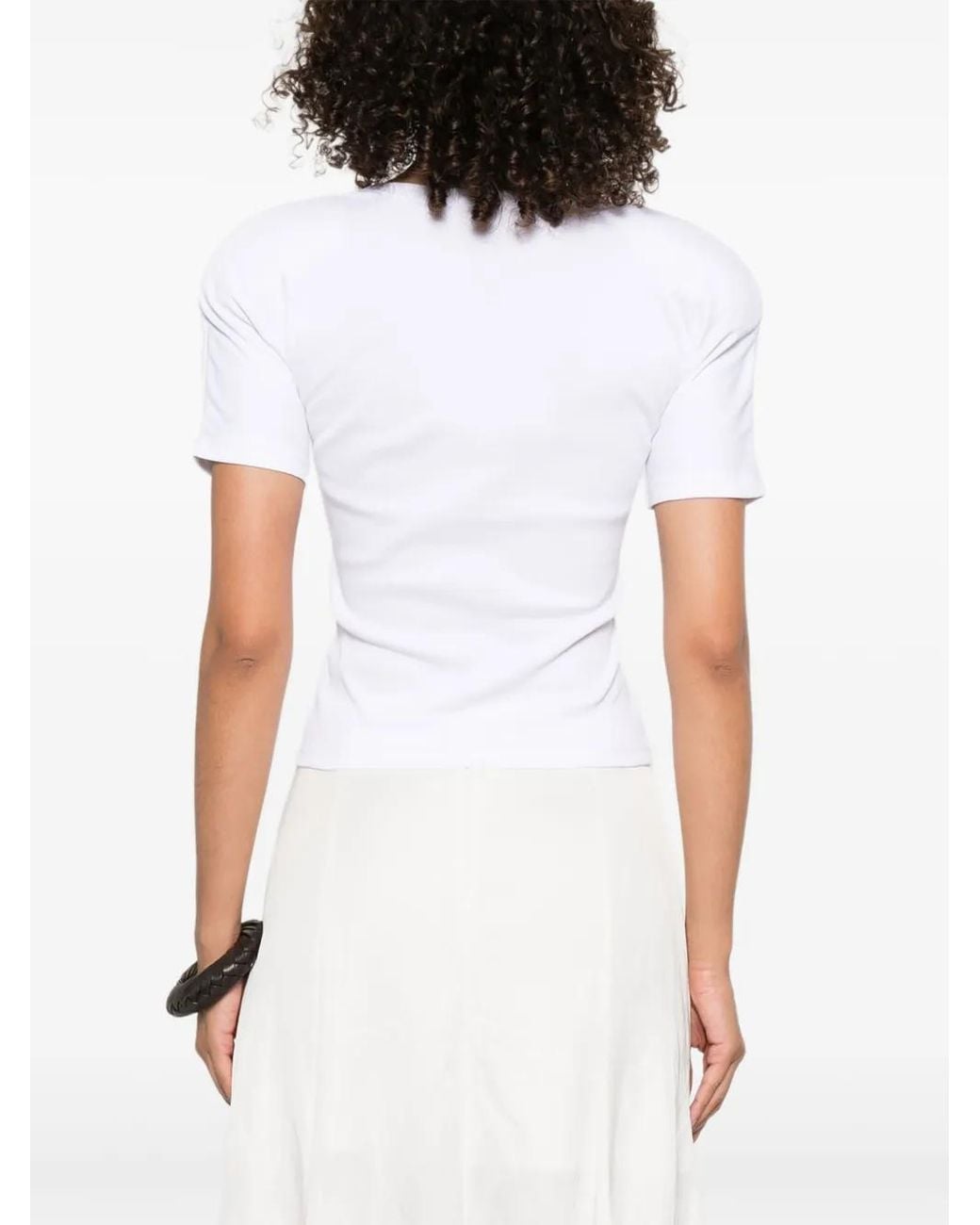 Jacquemus White Scoop-Neck Cotton T-Shirt