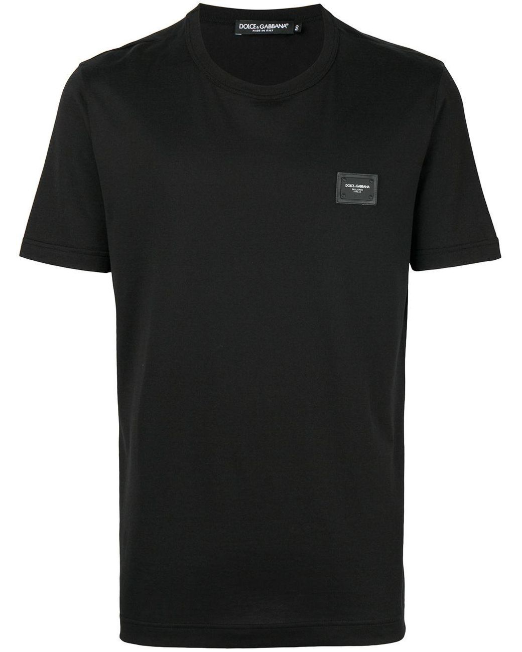Dolce & Gabbana Cotton Crew-neck T-shirt in Black for Men - Lyst
