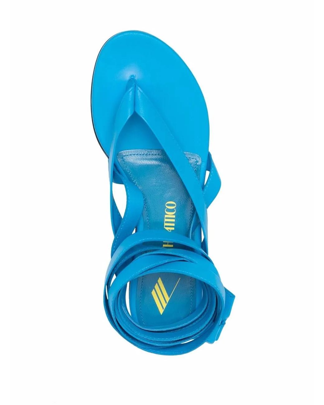 The Attico Blue Beth Flat Thong Sandals
