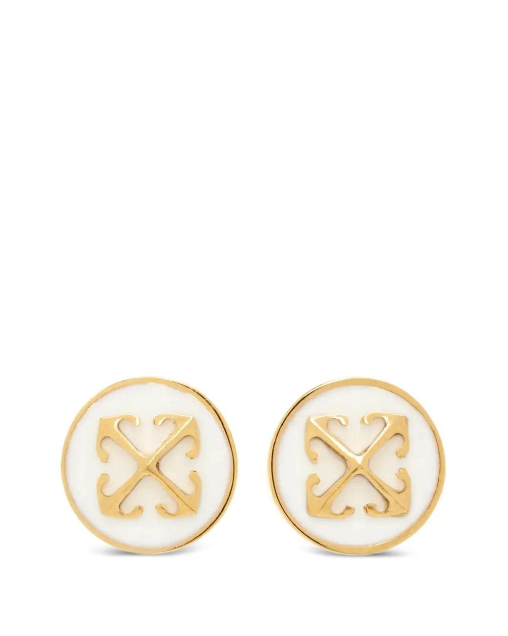 Off-White c/o Virgil Abloh Natural Arrows-Motif Stud Earrings