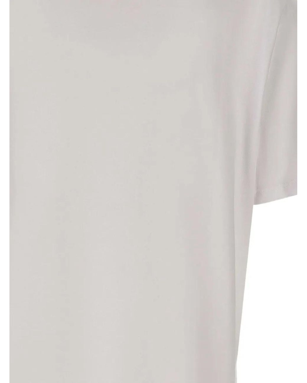 Kaos White Sequin-Embellished Palm-Tree T-Shirt