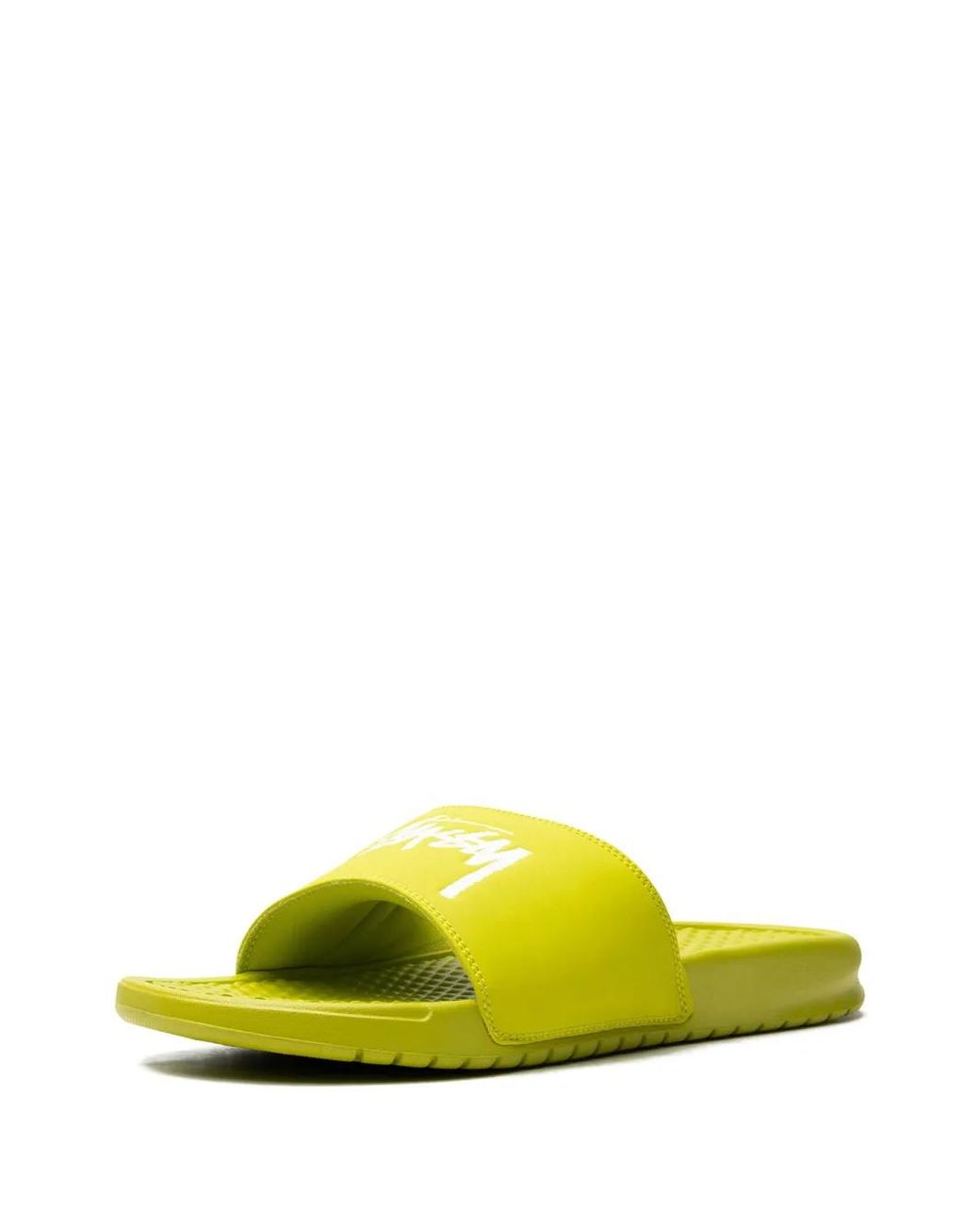 Nike Yellow X Stüssy Benassi Slides