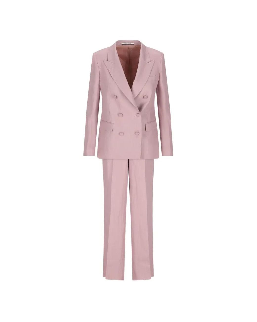 Traje Con Solapas De Pico Y Doble Botonadura Tagliatore de color Pink