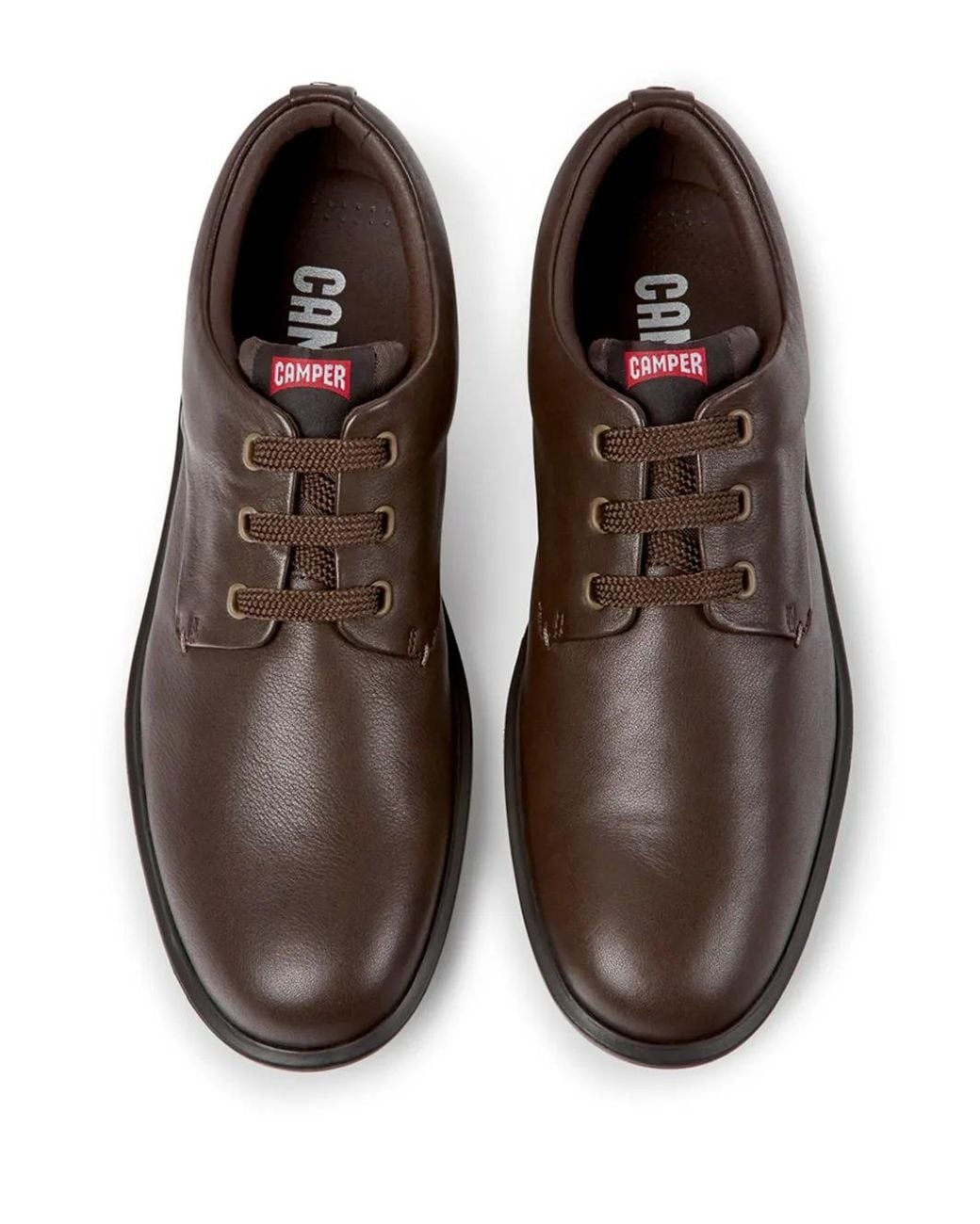 Camper Brown Atom Work Lace-Up Derby Shoes for men