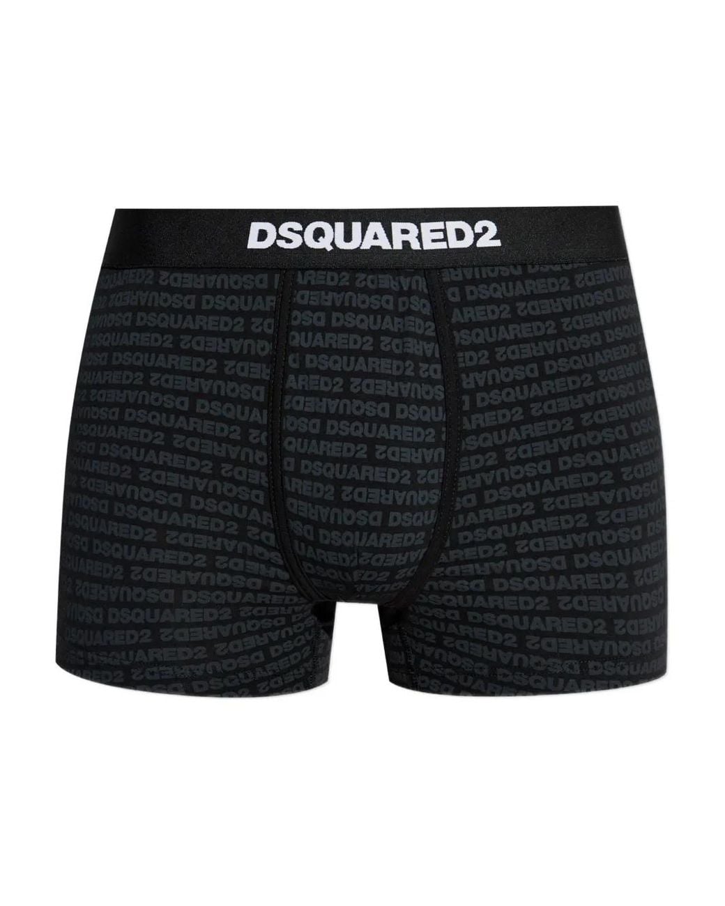 DSquared² Black Logo Trunks for men