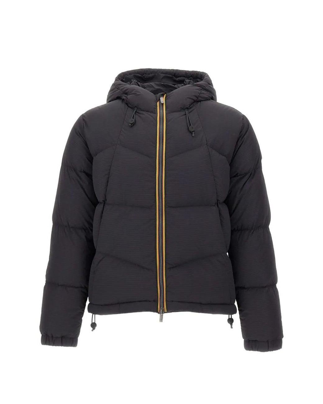K-Way Blue Quilted Hooded Jacket for men