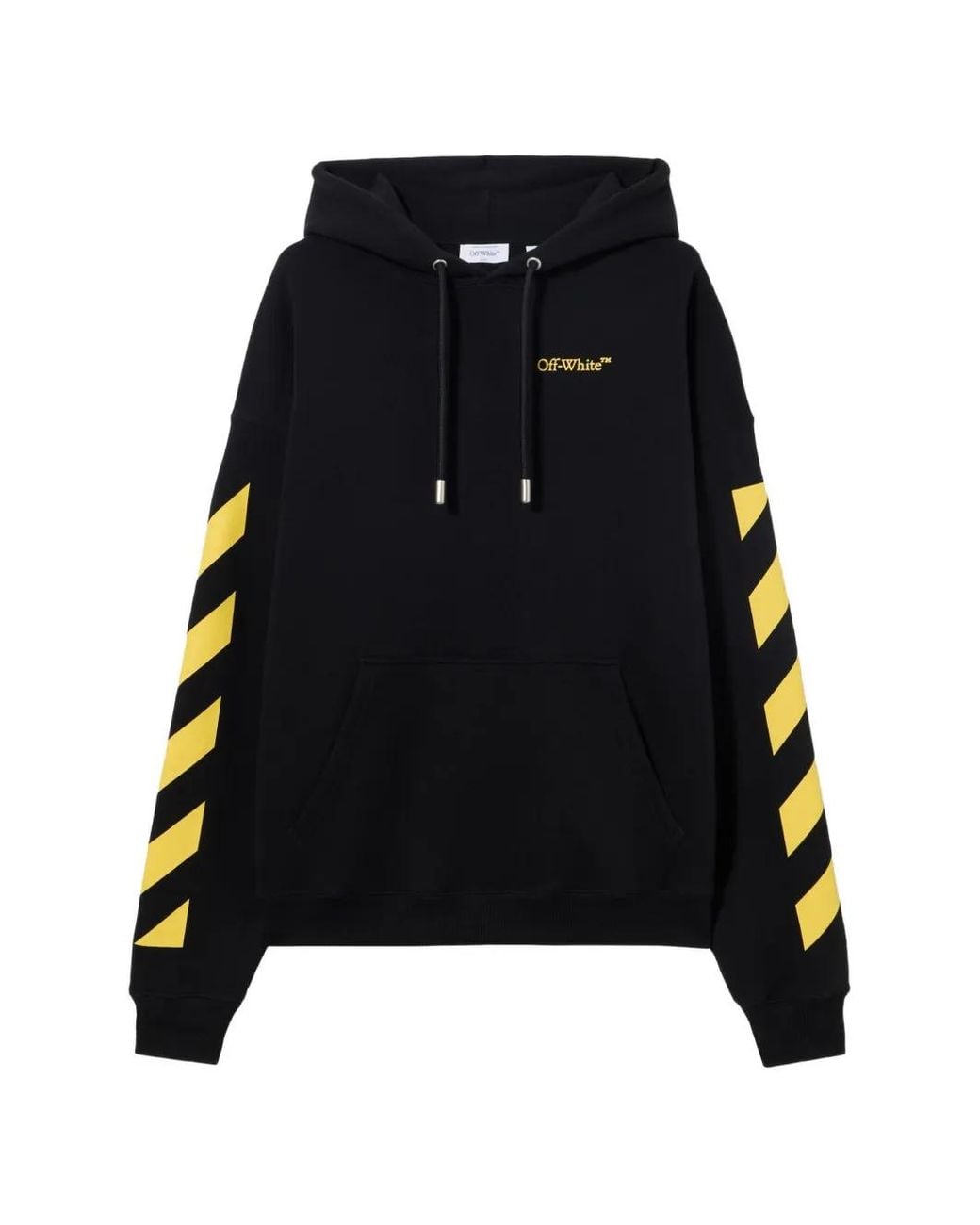 Off-White c/o Virgil Abloh Black Printed Hoodie for men