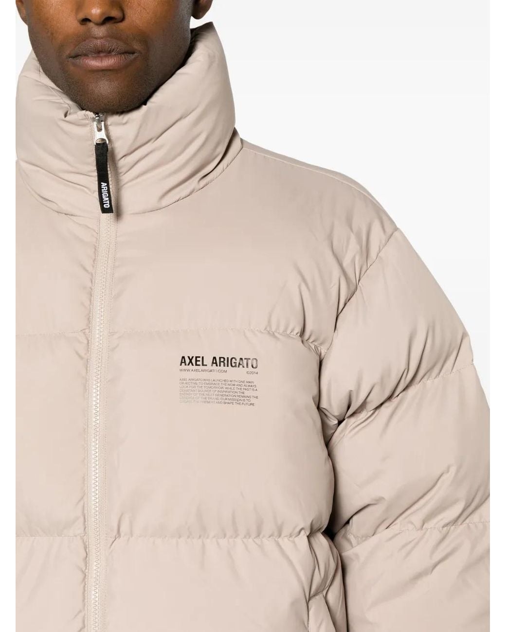 Axel Arigato Natural Logo-Print Padded Jacket for men
