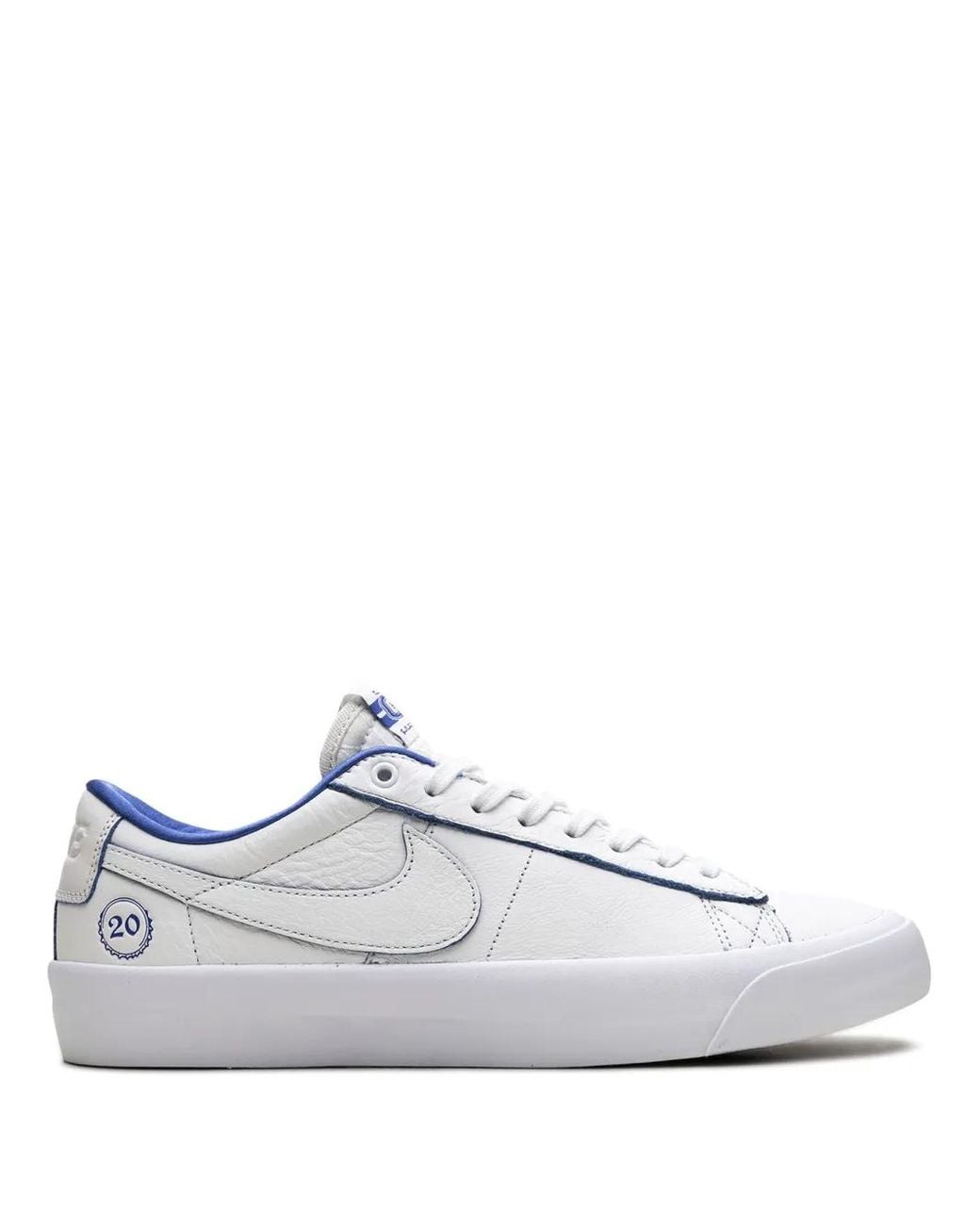 Nike White Sb Blazer Low Pro Gt Sneakers for men