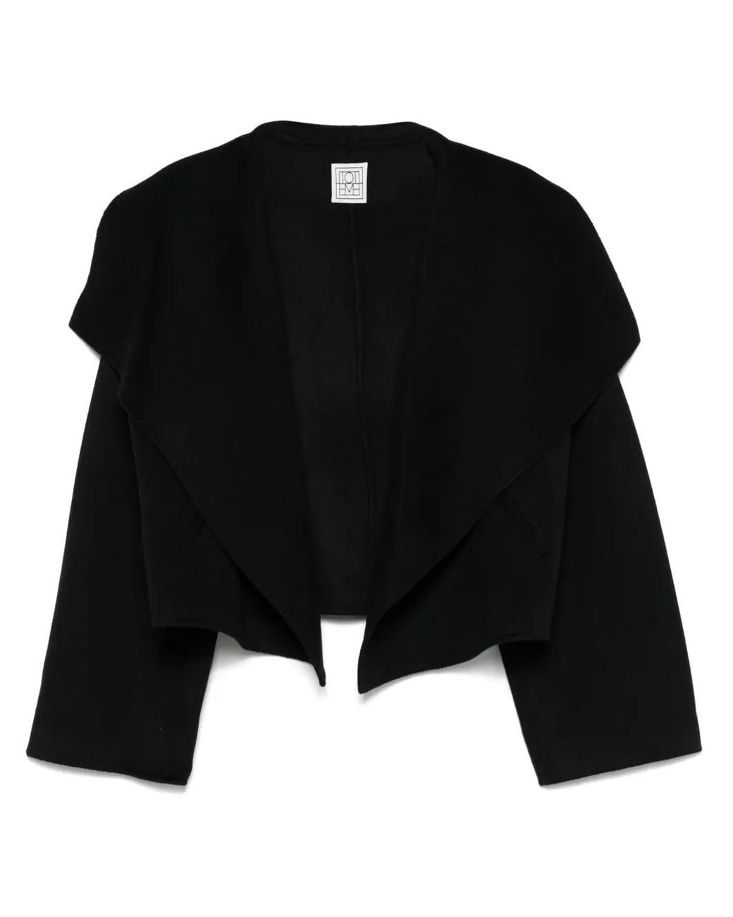 Totême Black Signature Double Wool Jacket