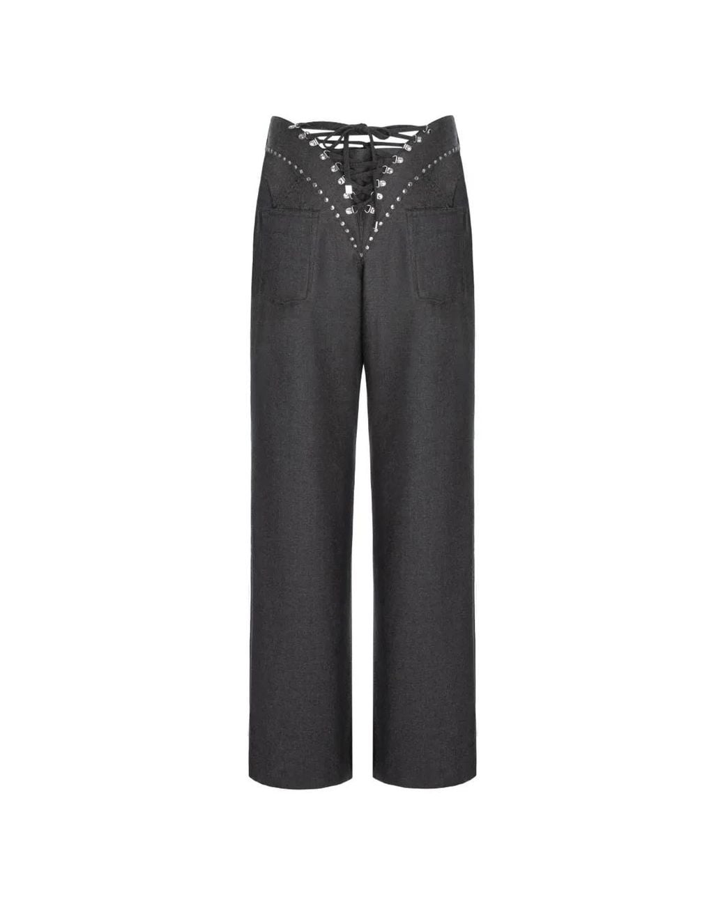 SEEN USERS Gray Lost Modesty Straight Trousers