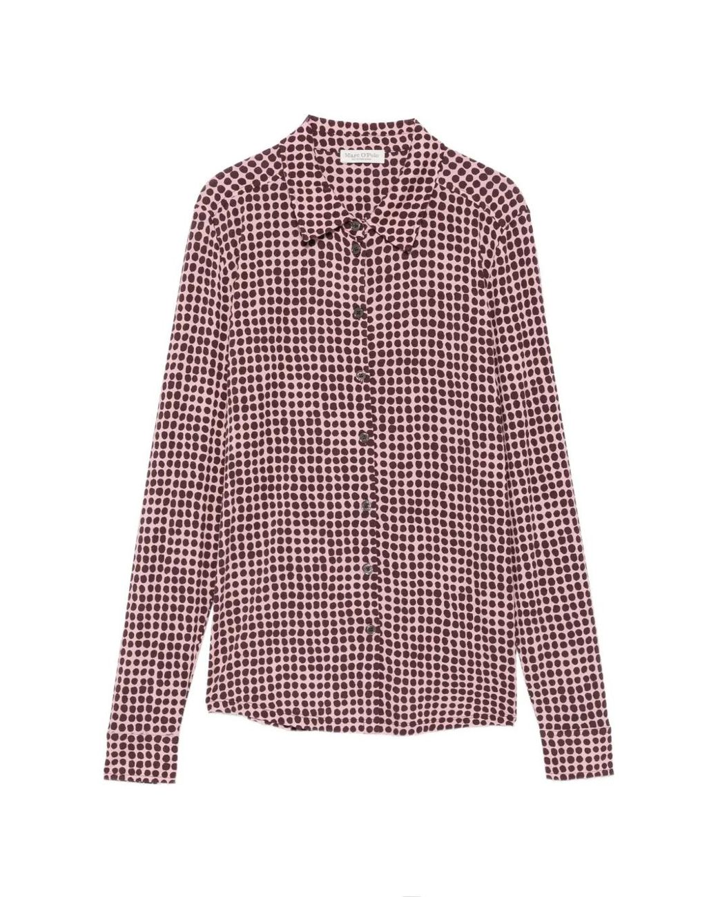 Marc O' Polo Red Polka-Dot Long-Sleeved Shirt
