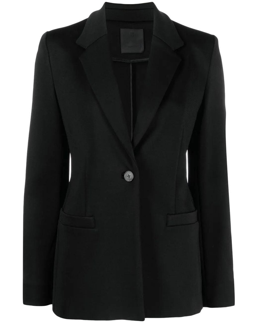 Givenchy Black Single Button Blazer