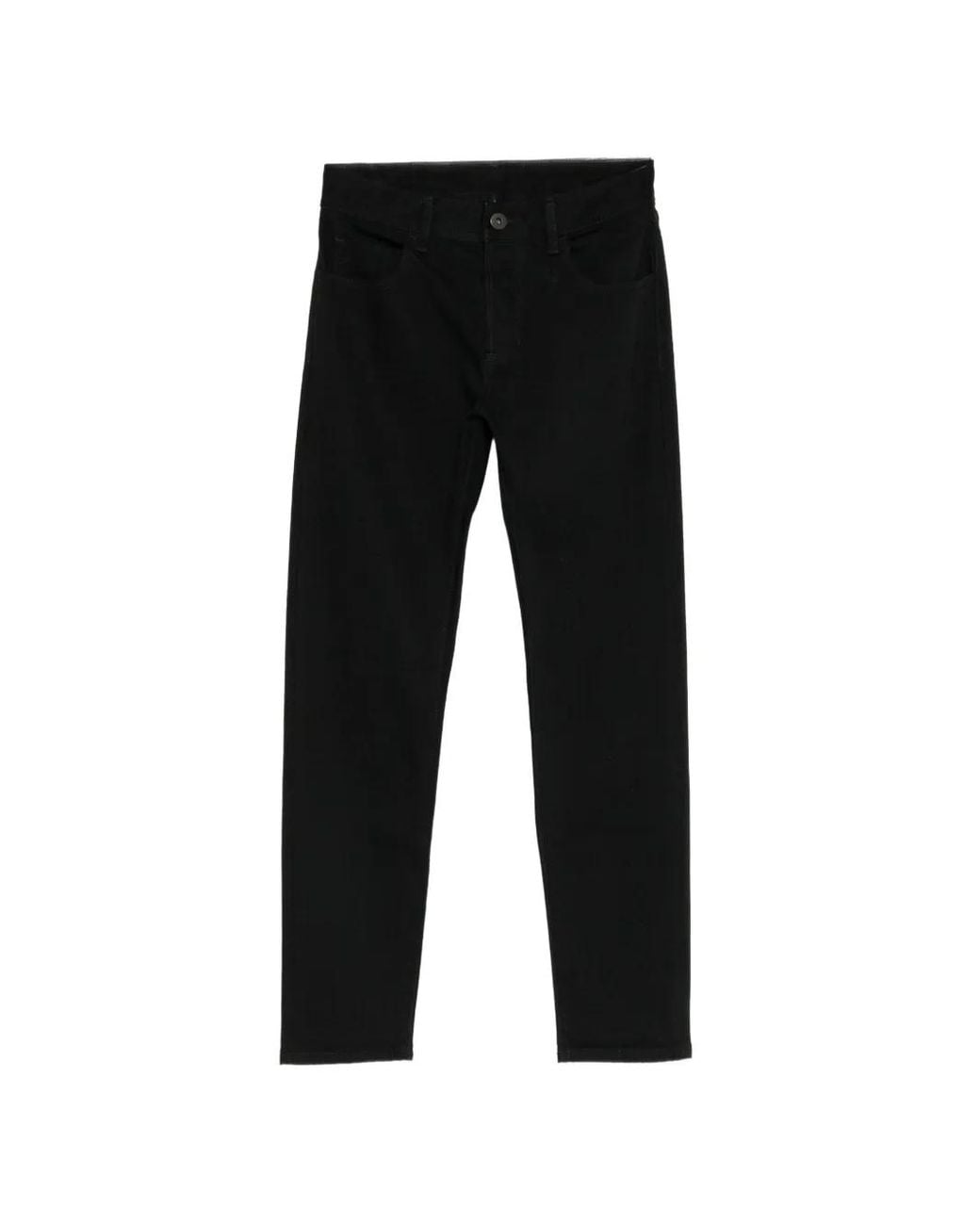 James Perse Black Stretch-Selvedge Jeans for men