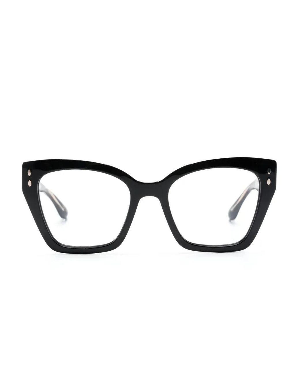 Isabel Marant Brown Butterfly-Frame Logo-Engraved Glasses