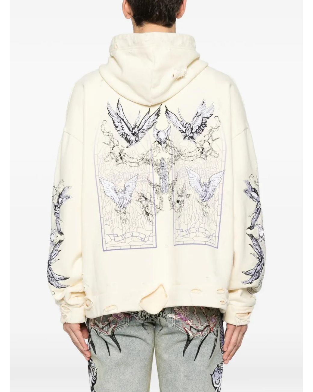 Who Decides War White Ascension Hoodie for men