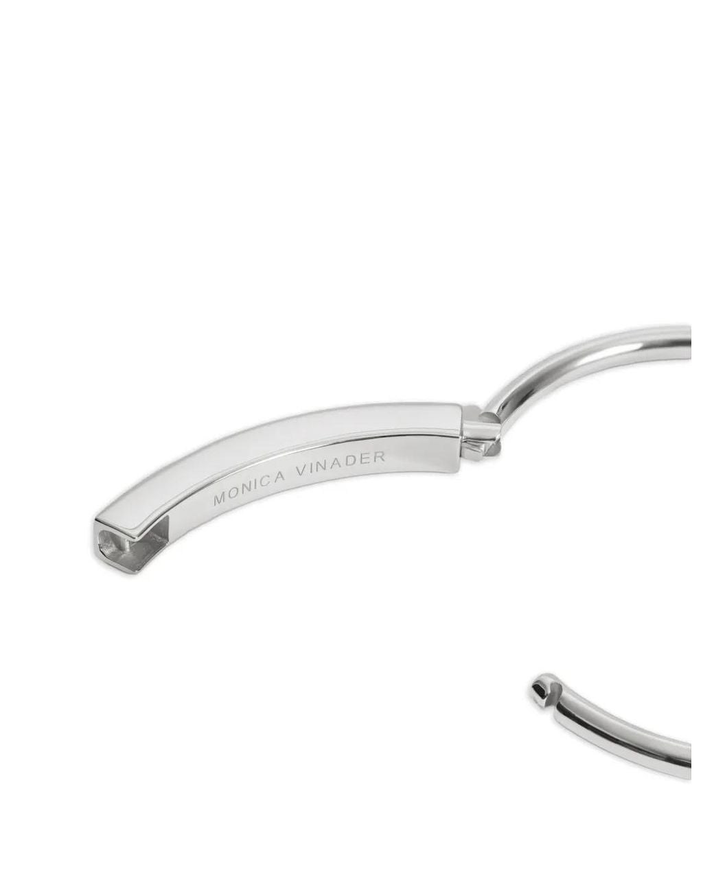 Monica Vinader White Mv Linear Bold Bangle