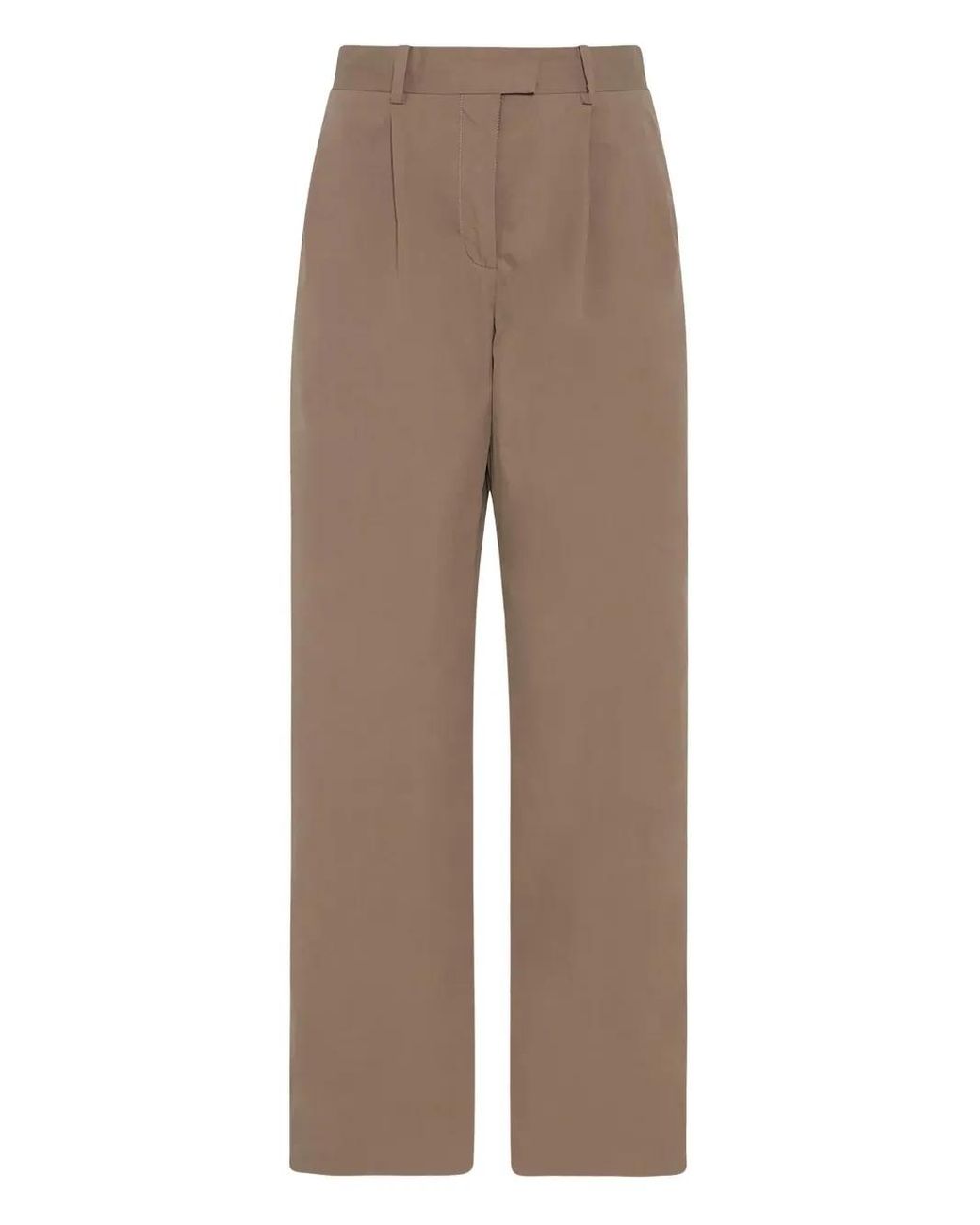 The Row Brown Alfidis Cotton Trousers