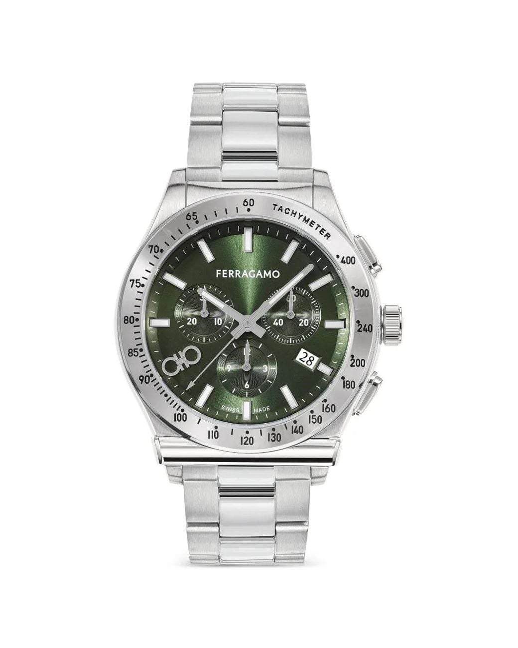 Ferragamo Gray Montre Kz-1927 Chrono 42 Mm for men
