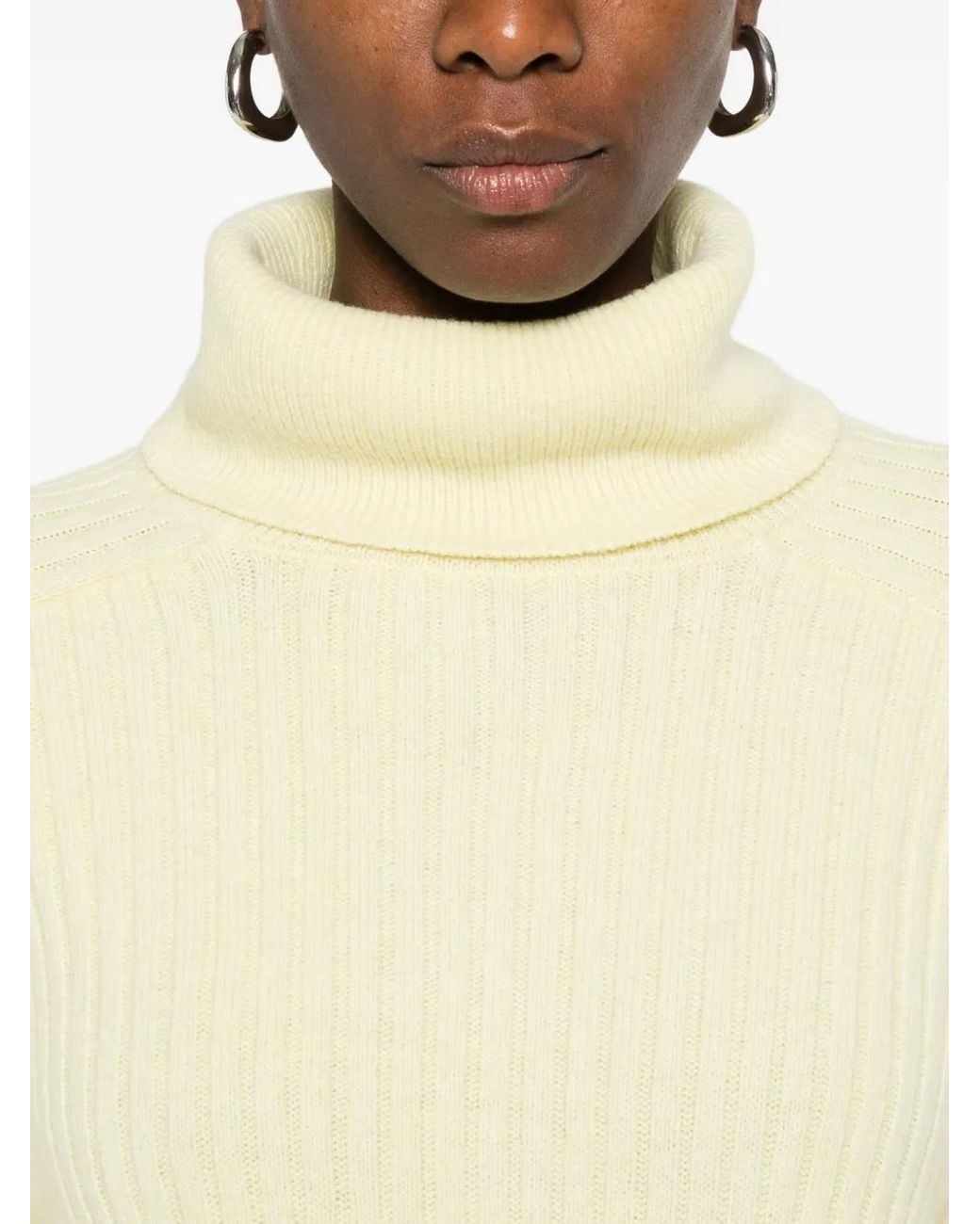 Marc O' Polo Natural Ribbed Turtleneck Sweater