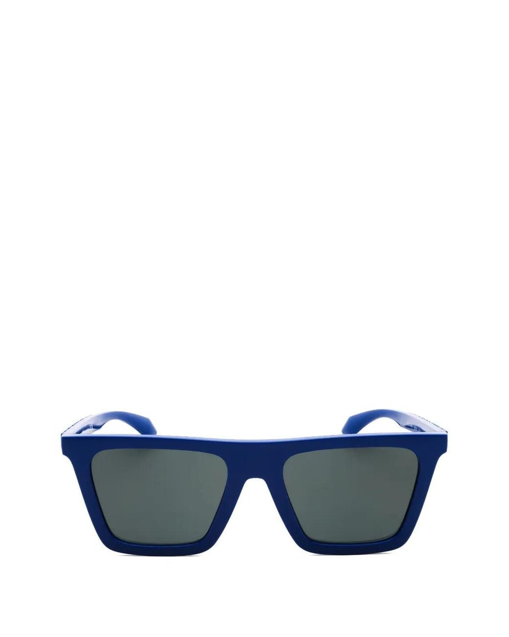 Versace Blue Greca Rectangular-Frame Sunglasses for men