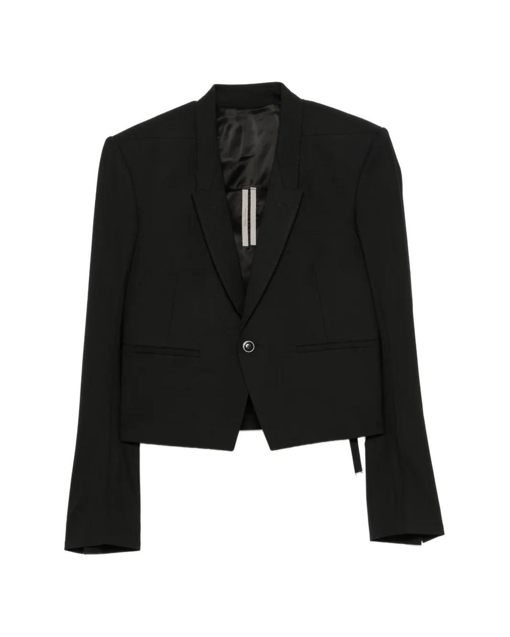 Rick Owens Cropped Jack in het Black