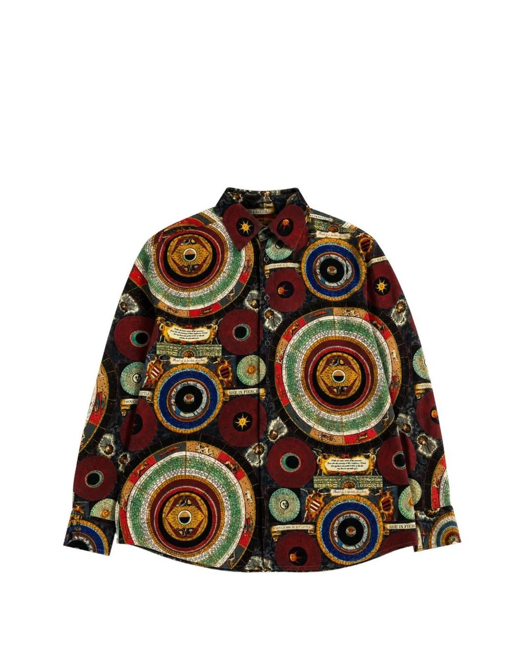 Alice + Olivia Brown Hands Of Time Button-Up Shirt