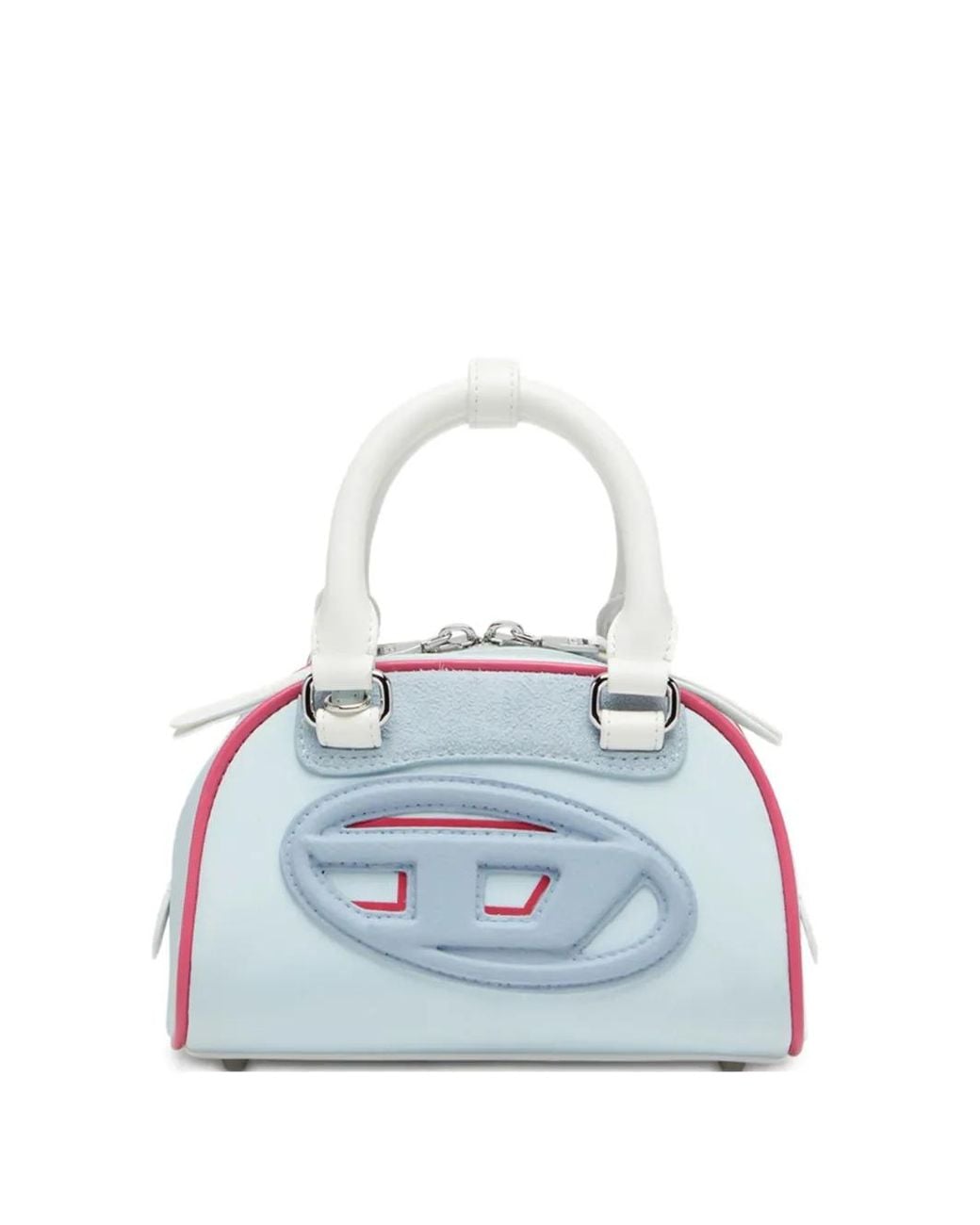 DIESEL Blue 1Dr Dome-Colour-Block Small Bowling Bag
