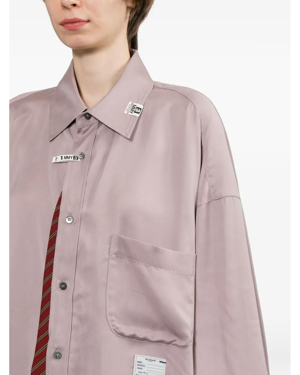 Maison Mihara Yasuhiro Pink Button-Up Chest Pocket Shirt