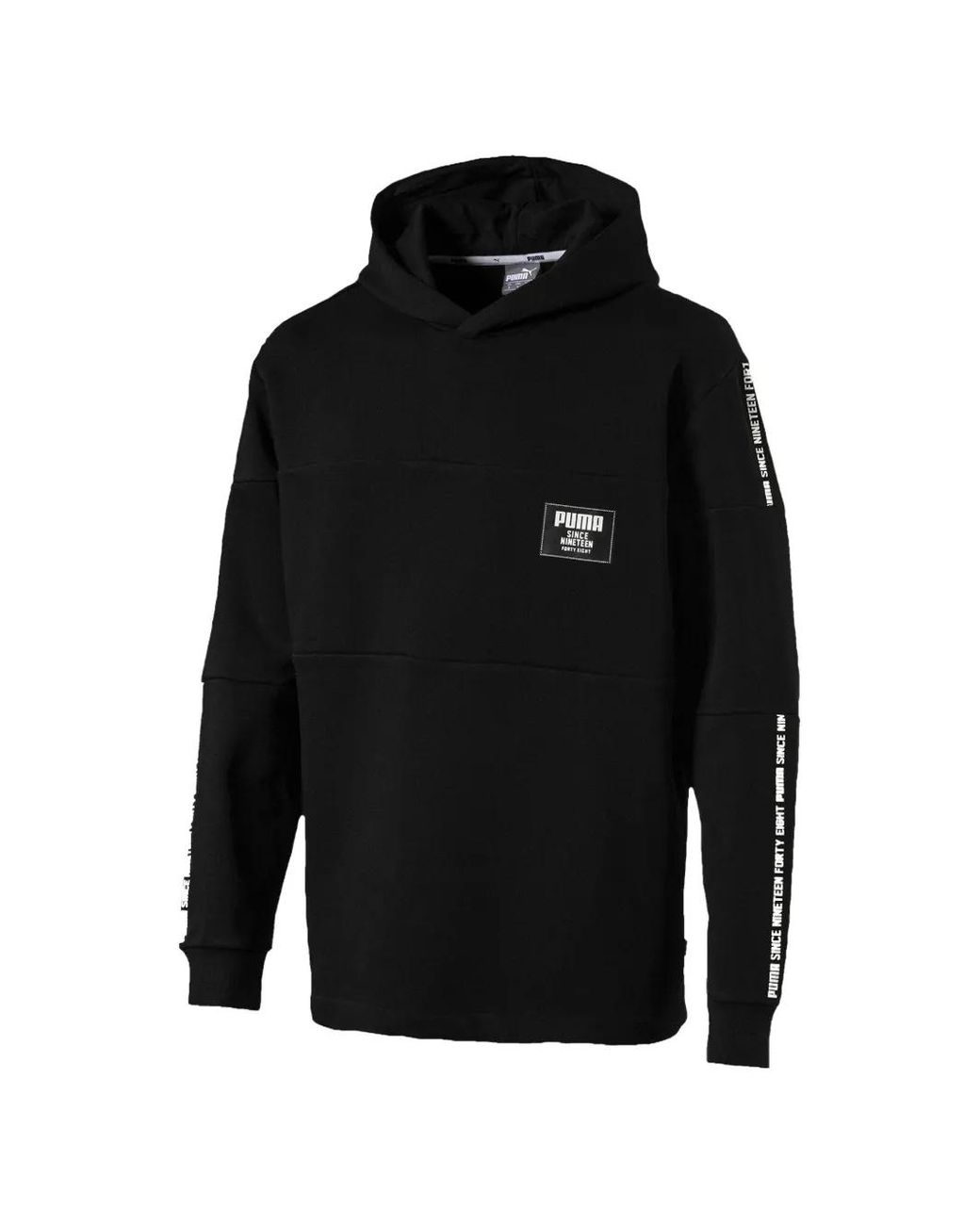 PUMA Black Rebel Block Patch To The Front Hoodie for men