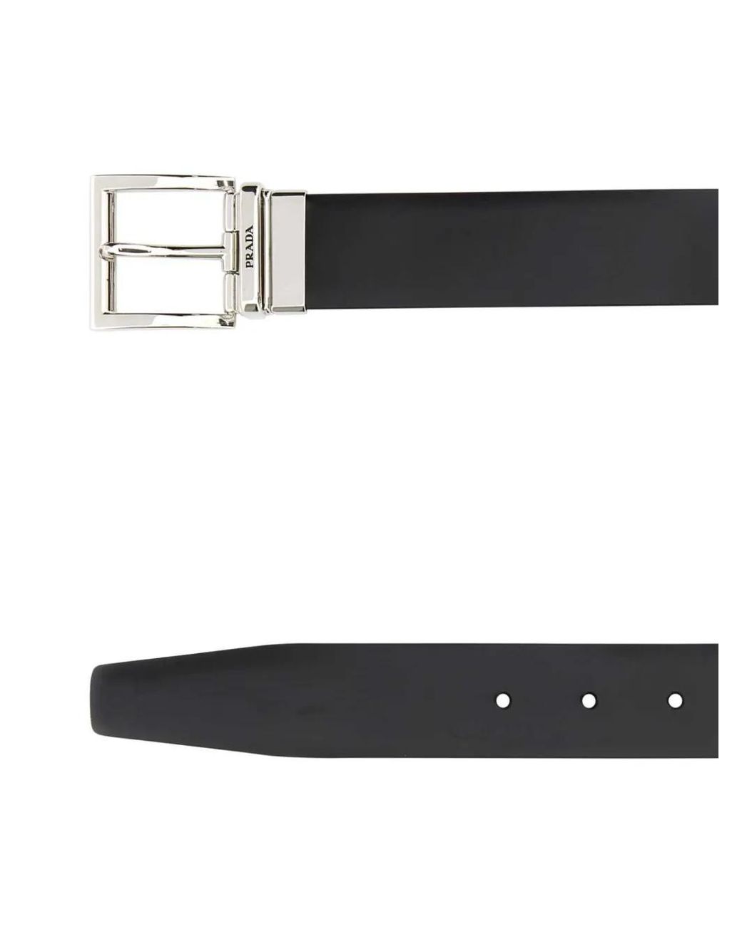 Prada Black - Classic Belt - Men - Calf Leather - 85 for men