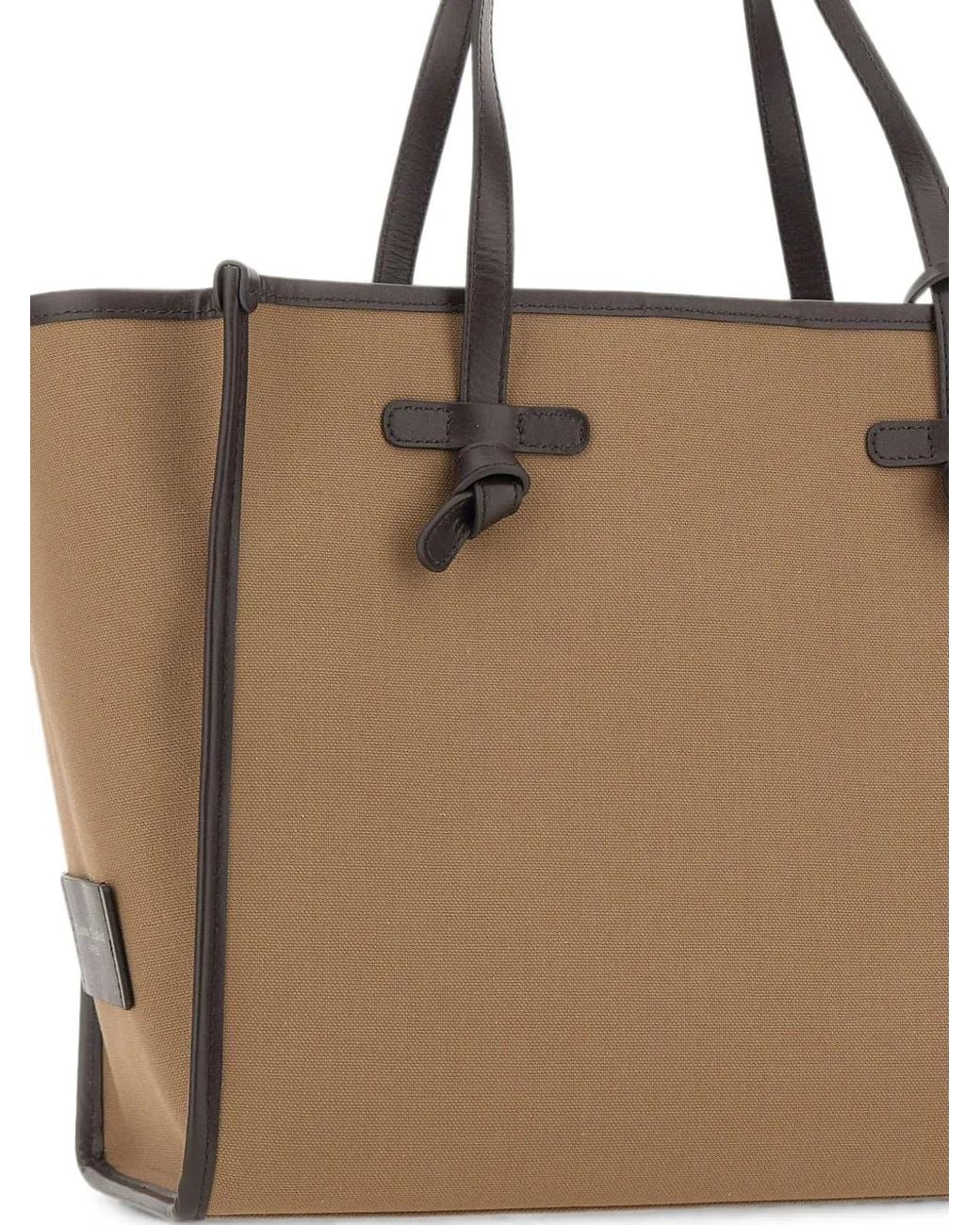 MARCELLA CLUB Natural Marcella Leather-Trimmed Tote Bag