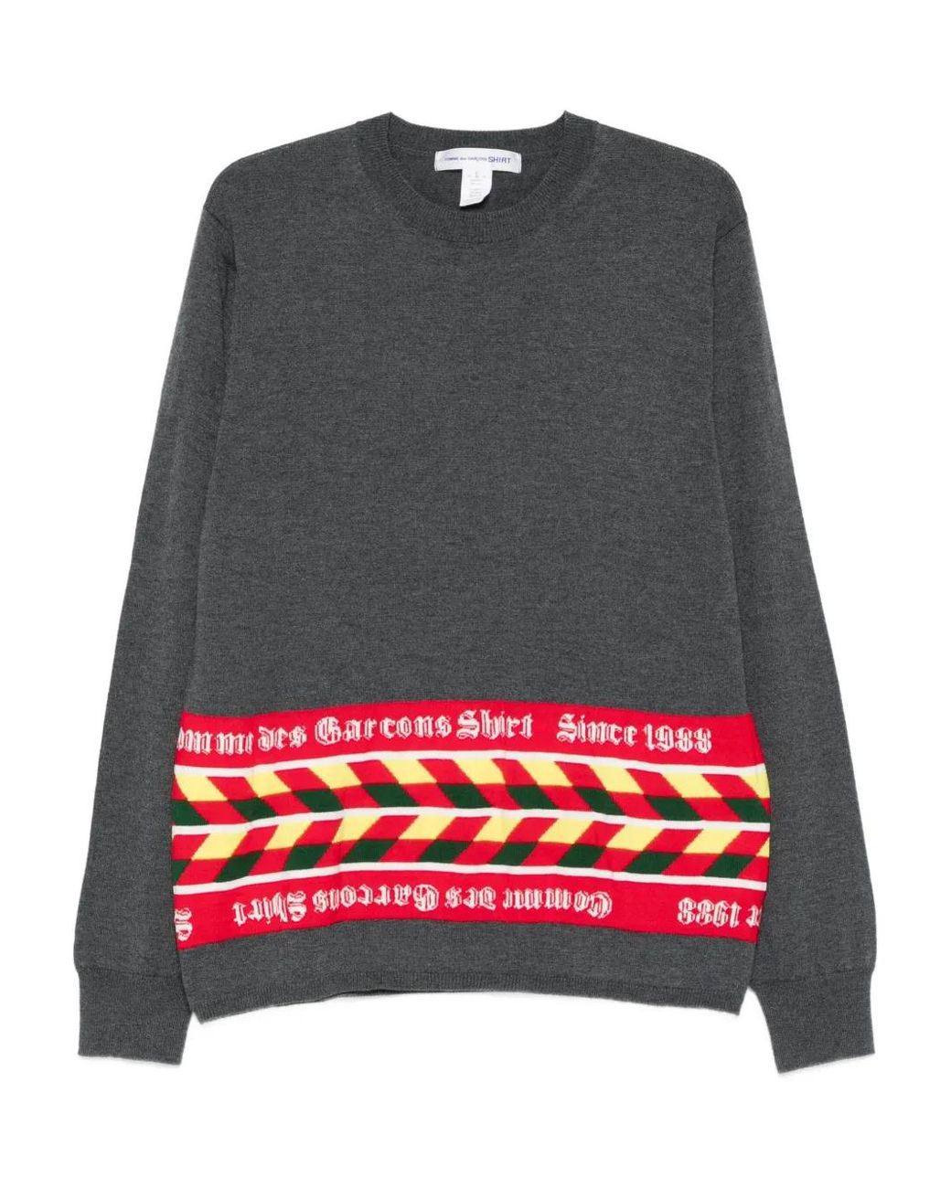 Comme des Garçons Gray Wool-Blend Jumper for men
