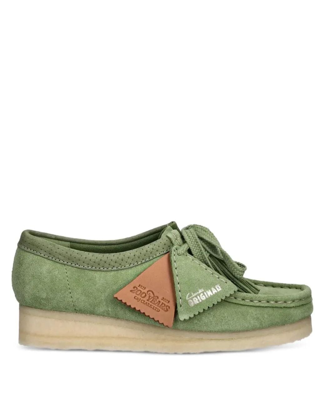 Clarks Green Desert-Boots Mit Fransen