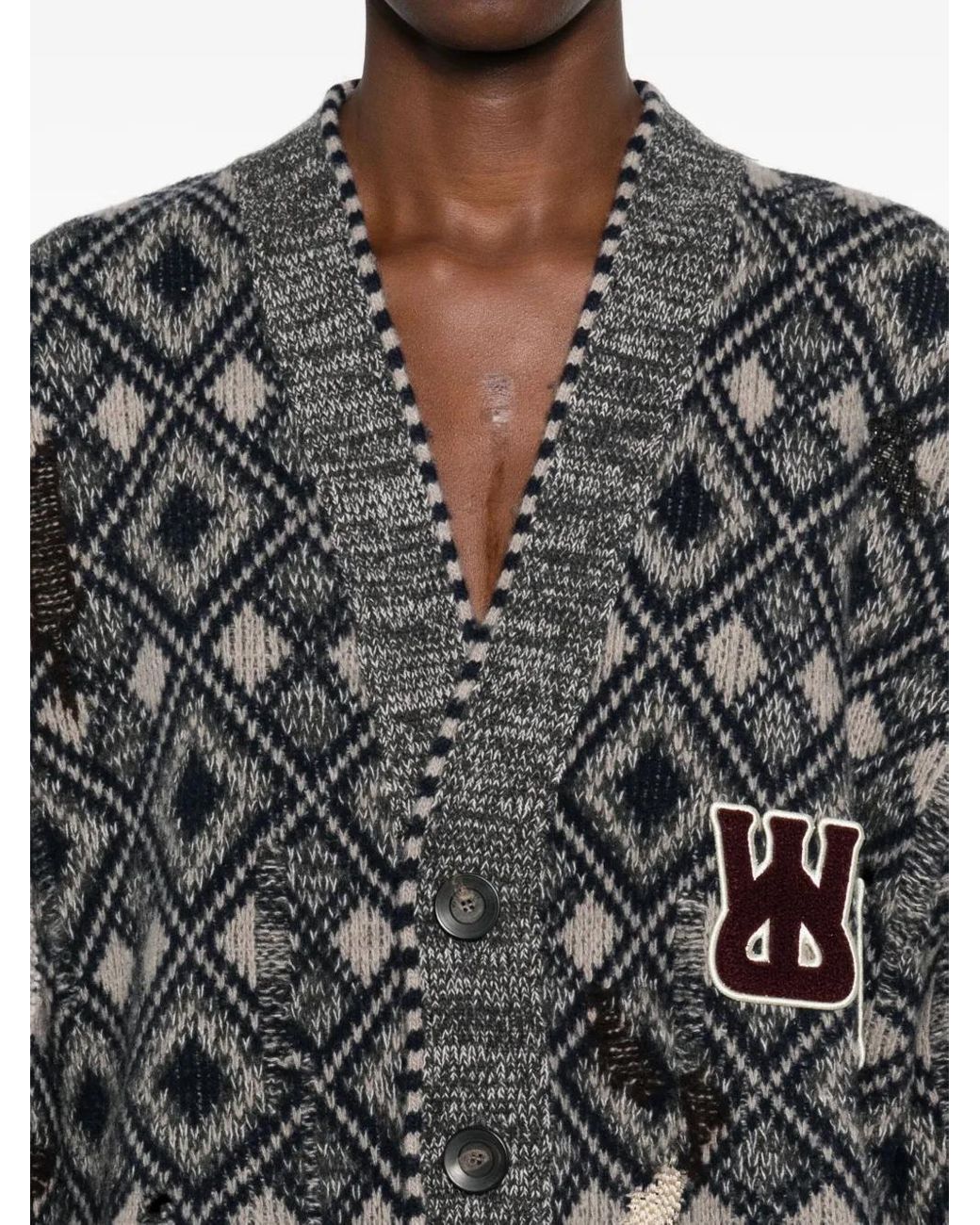 Wales Bonner Gray Sibling Cardigan