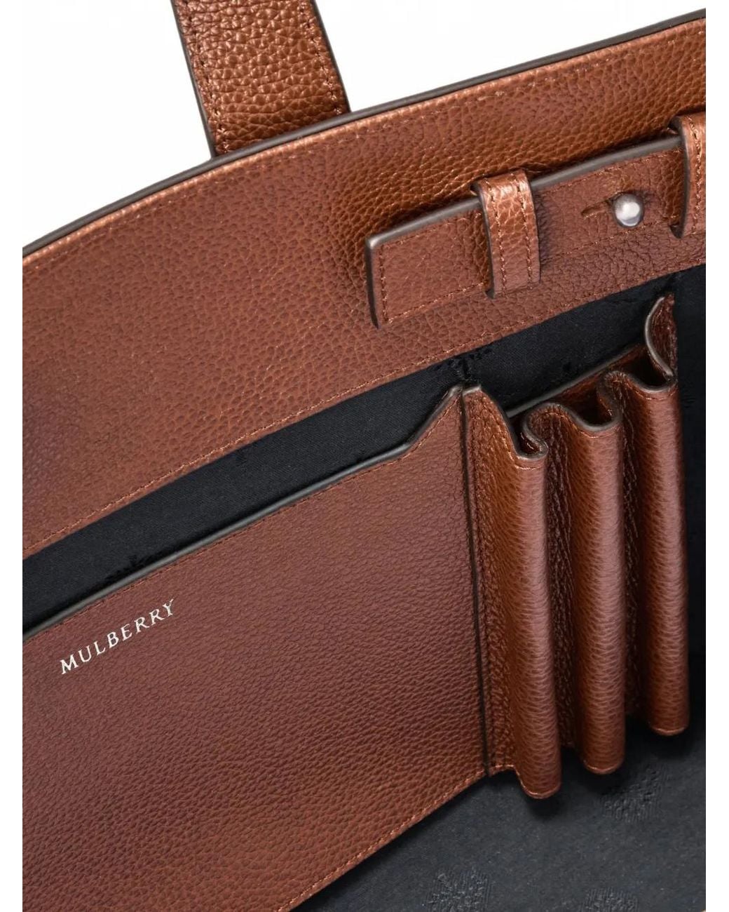 Mulberry Brown Small Piccadilly Leather Tote Bag