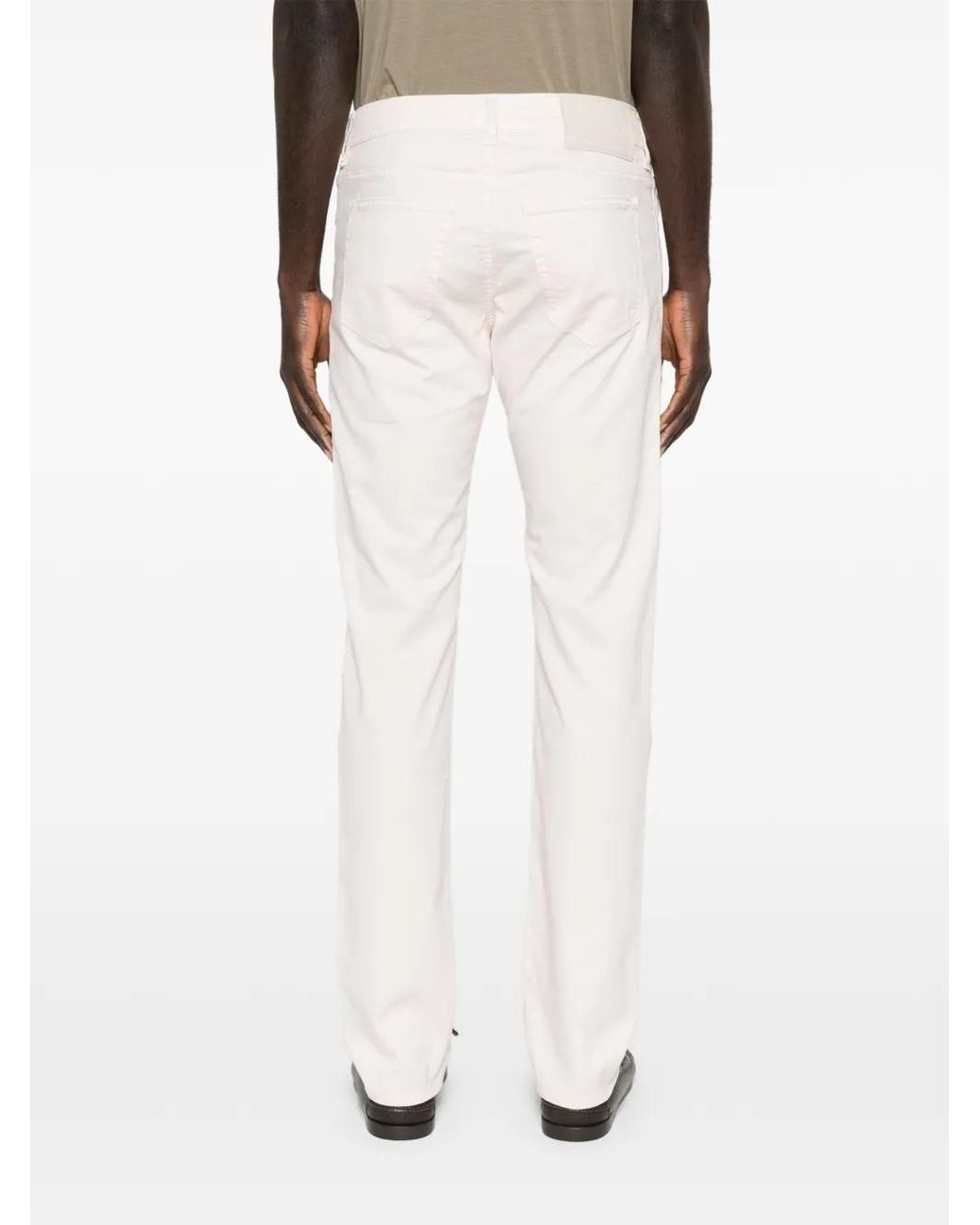 Jacob Cohen White Bard Trousers for men