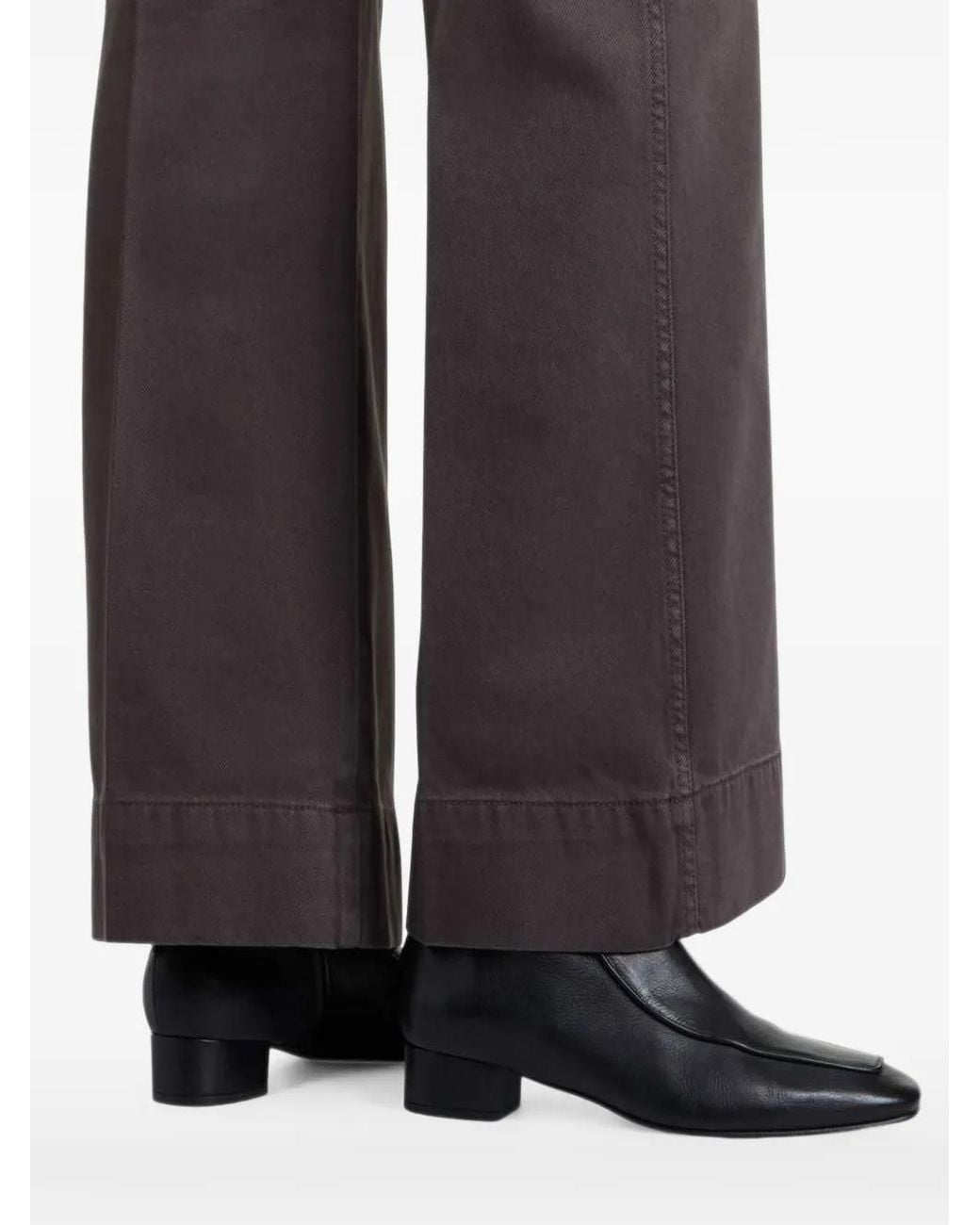 Victoria Beckham Gray Jean Ample À Poches Plaquées