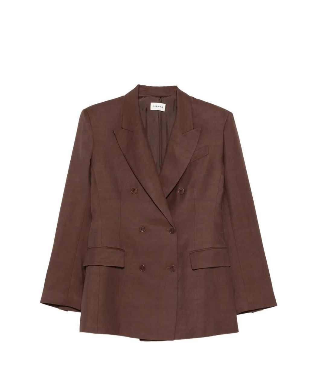 P.A.R.O.S.H. Brown Double-Breasted Blazer