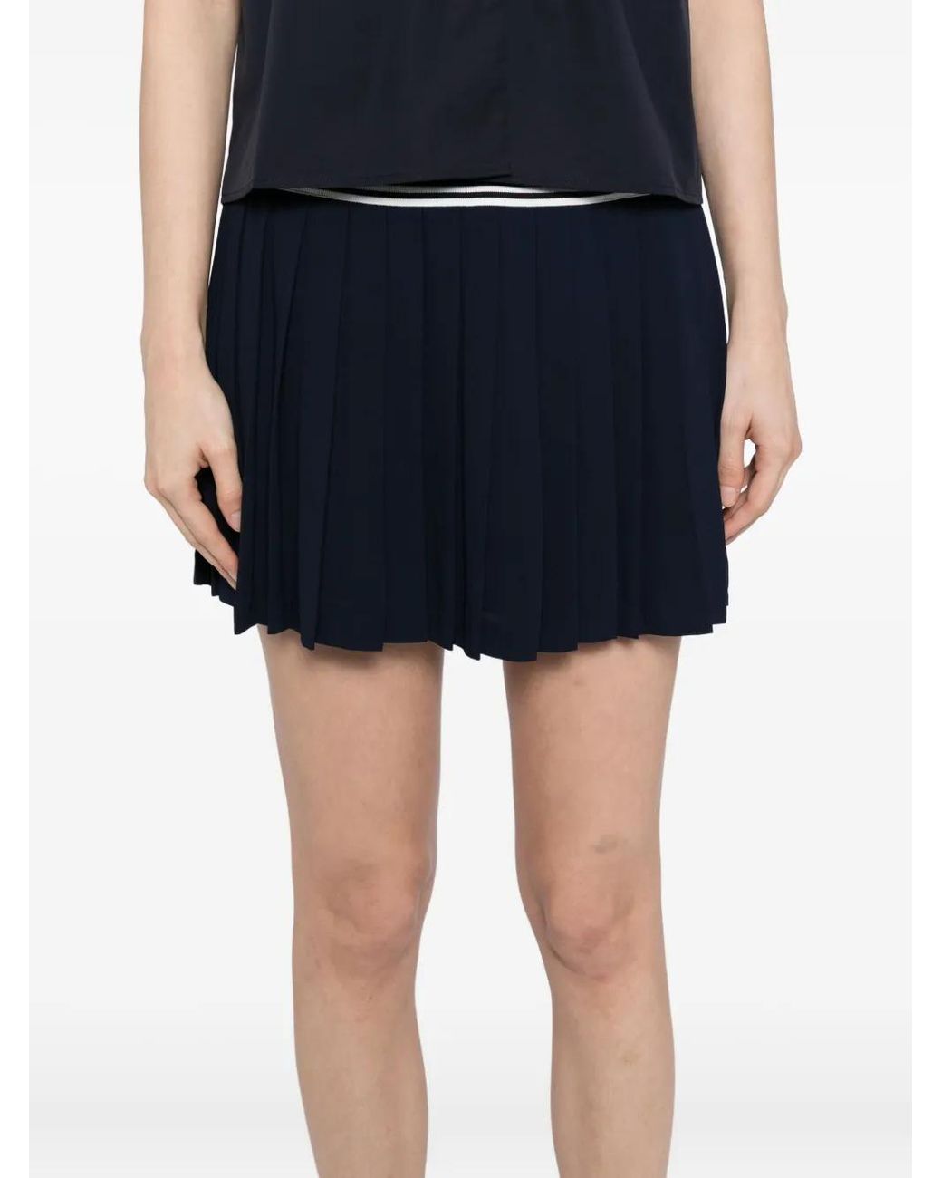 Sporty & Rich Blue Abigail Viscose Skirts