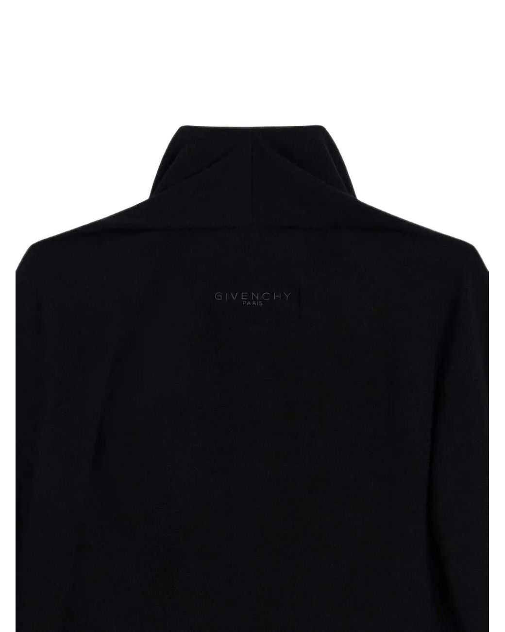 Jersey Drapeado De Lana Givenchy de color Black