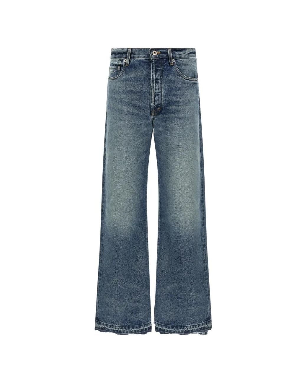 GALLERY DEPT. Blue Melrose Stone-Washed Jeans