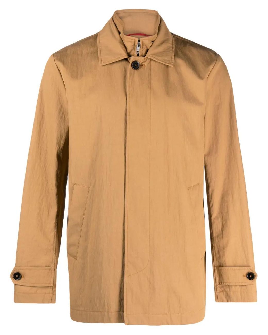 Fay Brown Morning Single-Breasted Coat for men