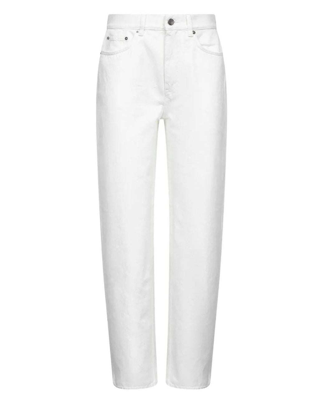 Loulou de Saison White Cotton Jeans