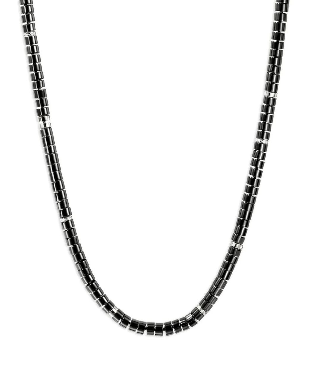 John Hardy Metallic Heishi Necklace for men