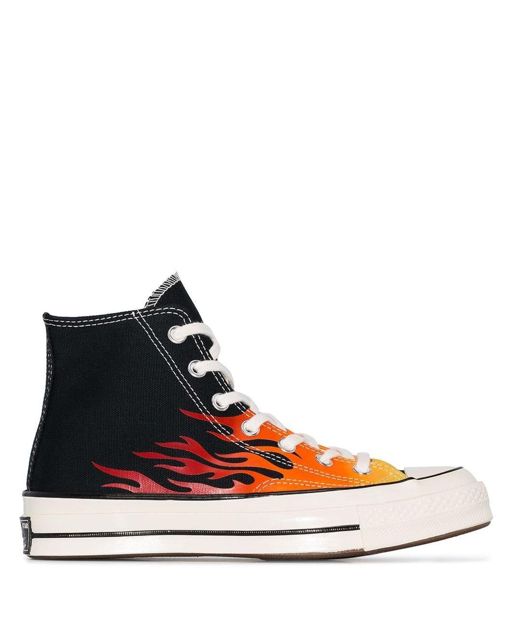 Converse 'Chuck 70' High-Top-Sneakers mit Flammen-Print in Schwarz | Lyst DE