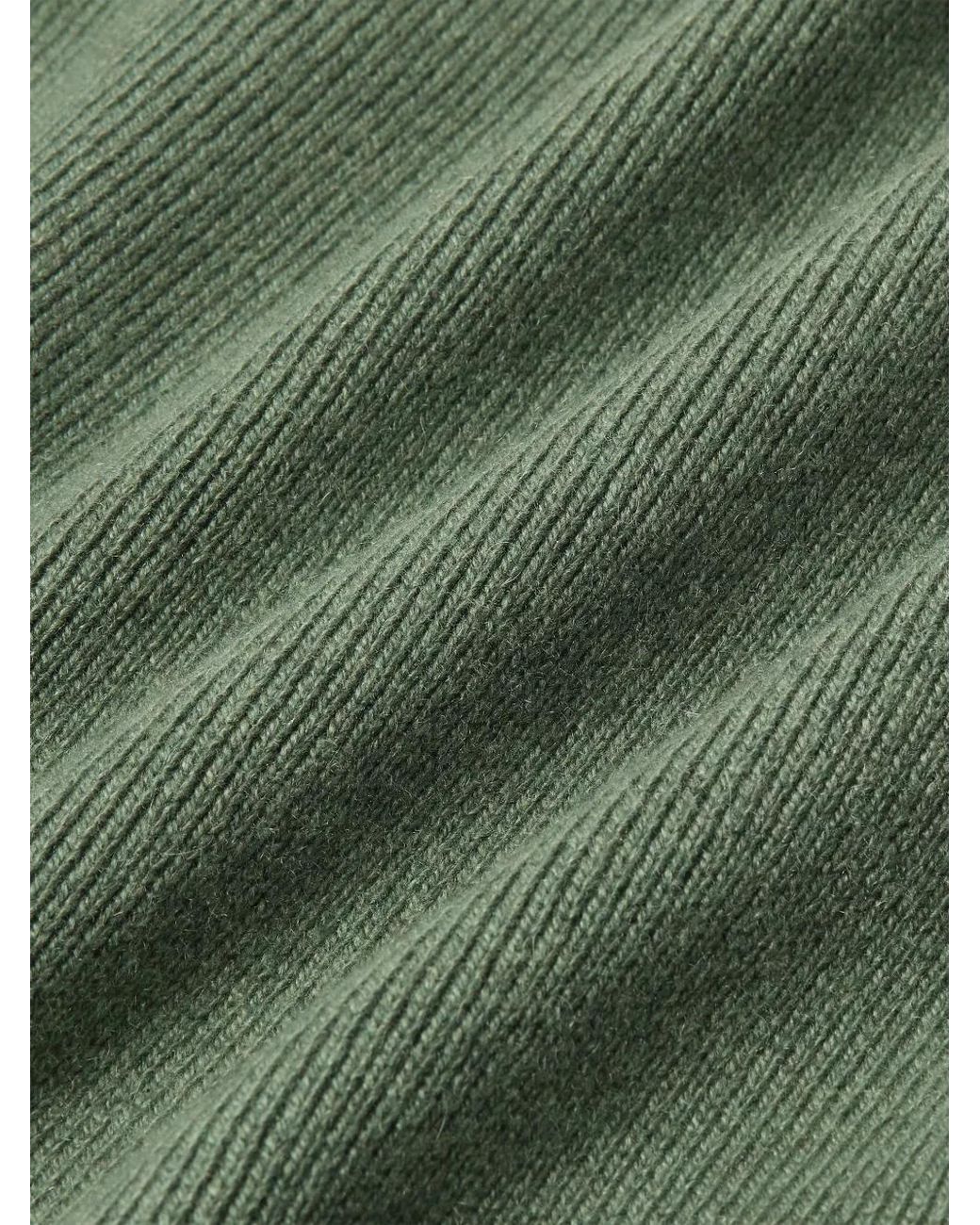 Zegna Green Light Mélange Oasi Cashmere Polo Shirt for men