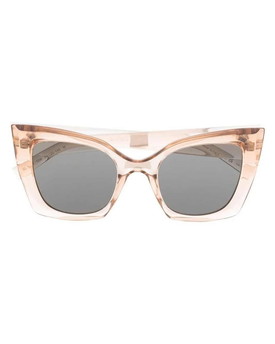 Saint Laurent Brown Sl 552 Cat-Eye Sunglasses