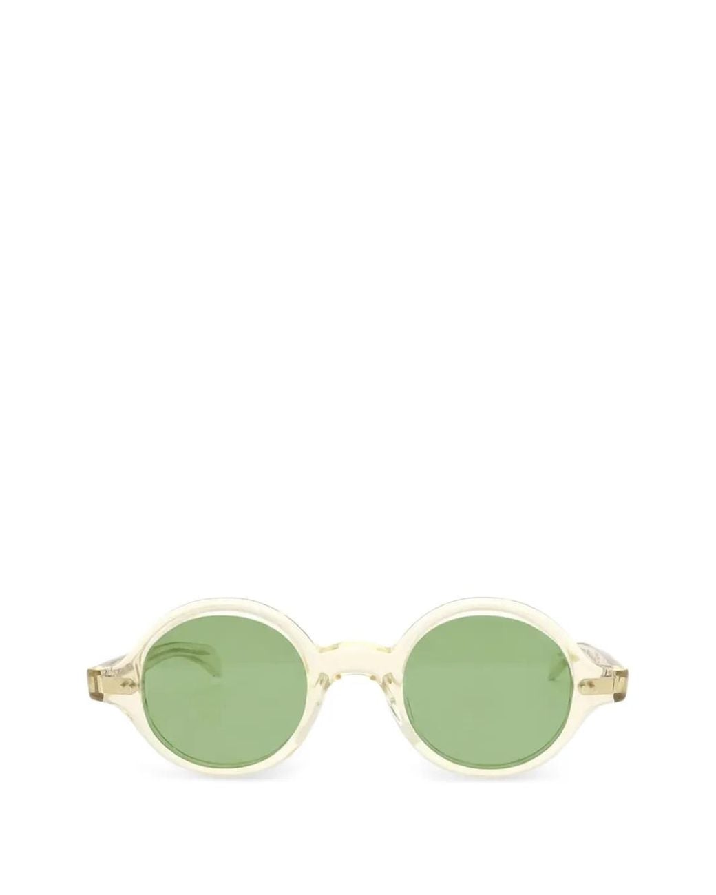JULIUS TART Green Round-Frame Sunglasses