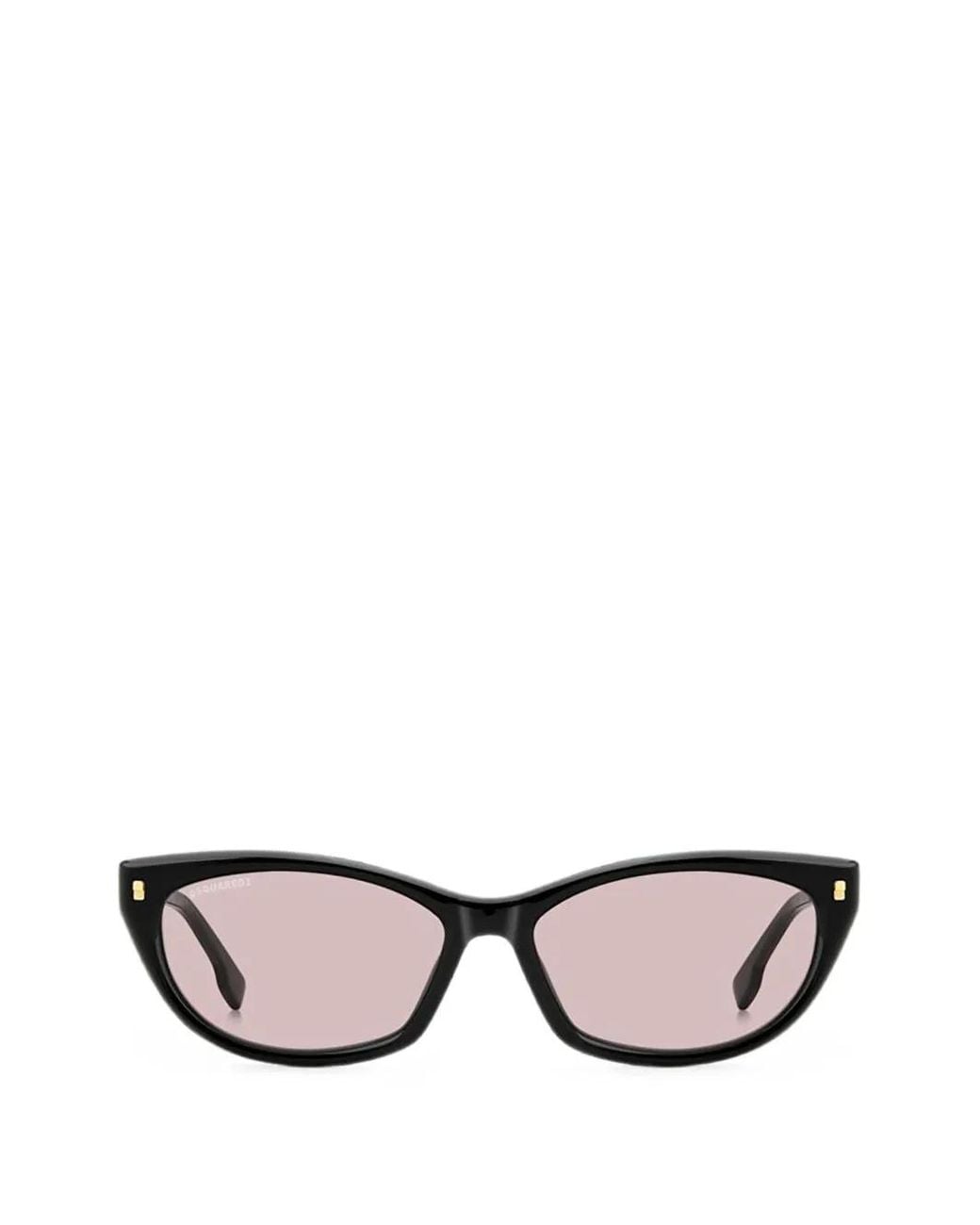 DSquared² Black Lunettes De Soleil À Monture Papillon